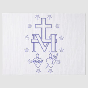 Medal of Our Lady of Graces Miraculous Fine Art Tissue Paper