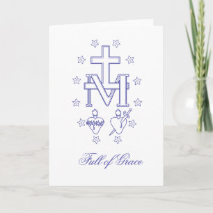 Medal of Our Lady of Graces Miraculous Medal Card