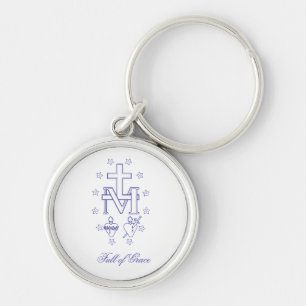 Medal of Our Lady of Graces Miraculous Medal Key Ring