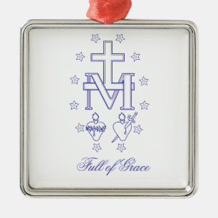 Medal of Our Lady of Graces Miraculous Medal Metal Ornament