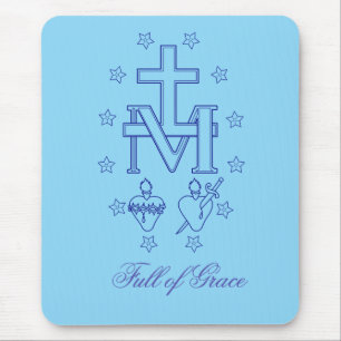 Medal of Our Lady of Graces Miraculous Medal Mouse Pad