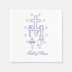 Medal of Our Lady of Graces Miraculous Medal Napkin