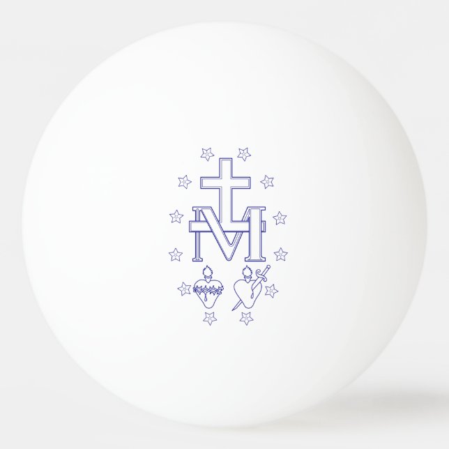 Medal of Our Lady of Graces Ping Pong Ball (Front)