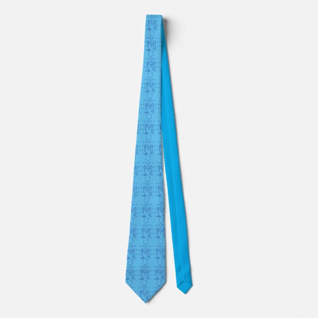 Medal of Our Lady of Graces Tie (Front)