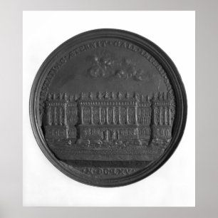 Medal with Bernini's design for the Louvre Poster