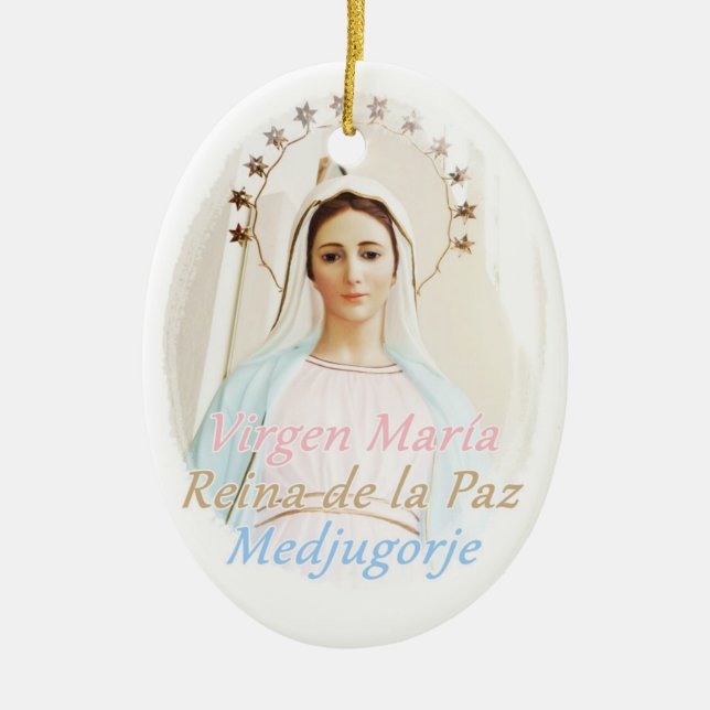 Medalla cerámica Medjugorje Ceramic Ornament (Front)