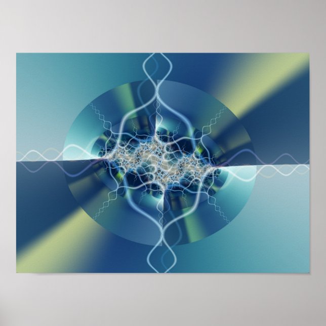 Medallion Abstract Art Poster (Front)