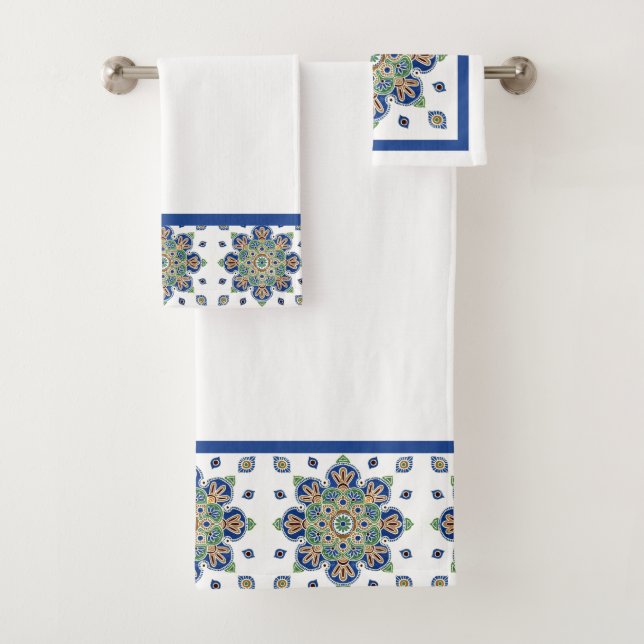 Medallion Bath Towel Set (Insitu)