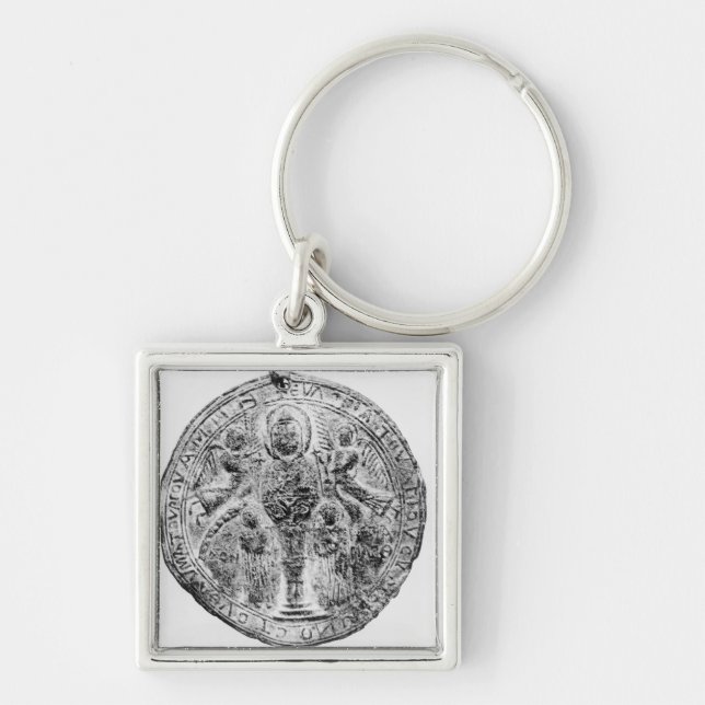 Medallion decorated in the cloisonne technique key ring (Front)
