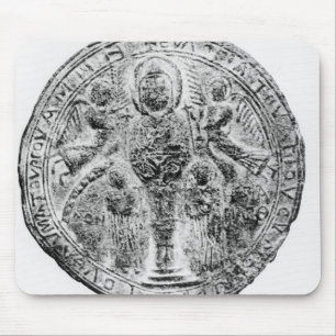 Medallion decorated in the cloisonne technique mouse pad