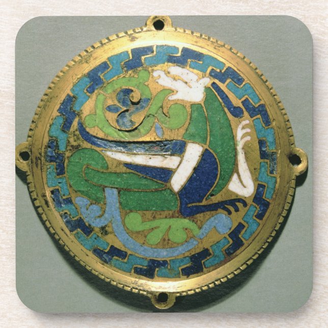 Medallion depicting a dragon, French, from Conques Coaster (Front)