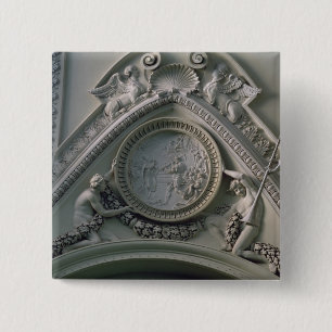 Medallion depicting Emperor Constantine 15 Cm Square Badge