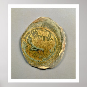 Medallion depicting Jonah and the whale, Roman, 4t Poster
