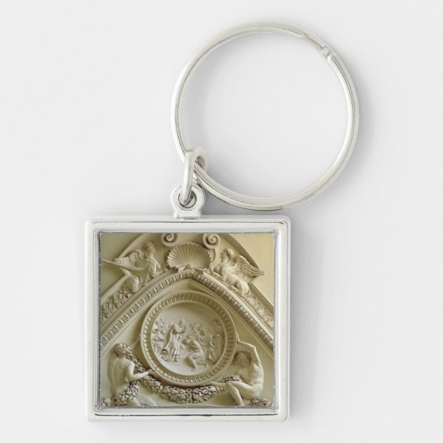 Medallion depicting the Baptism of Constantine Key Ring (Front)