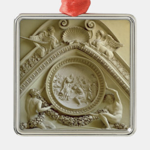 Medallion depicting the Baptism of Constantine Metal Tree Decoration
