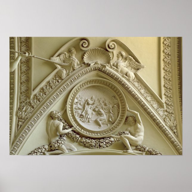 Medallion depicting the Baptism of Constantine Poster (Front)