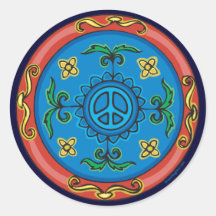 Medallion Design Peace Sign