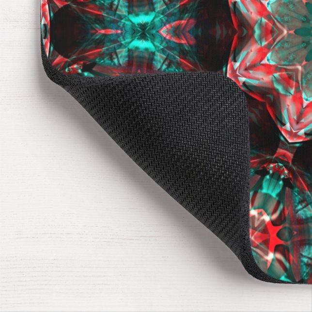 Medallion of digital images transpacing itself thr mouse pad (Corner)