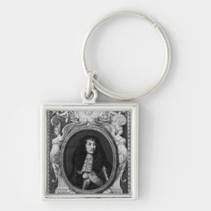 Medallion Portrait of Louis XIV Key Ring