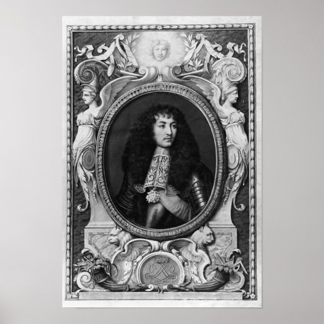 Medallion Portrait of Louis XIV Poster (Front)