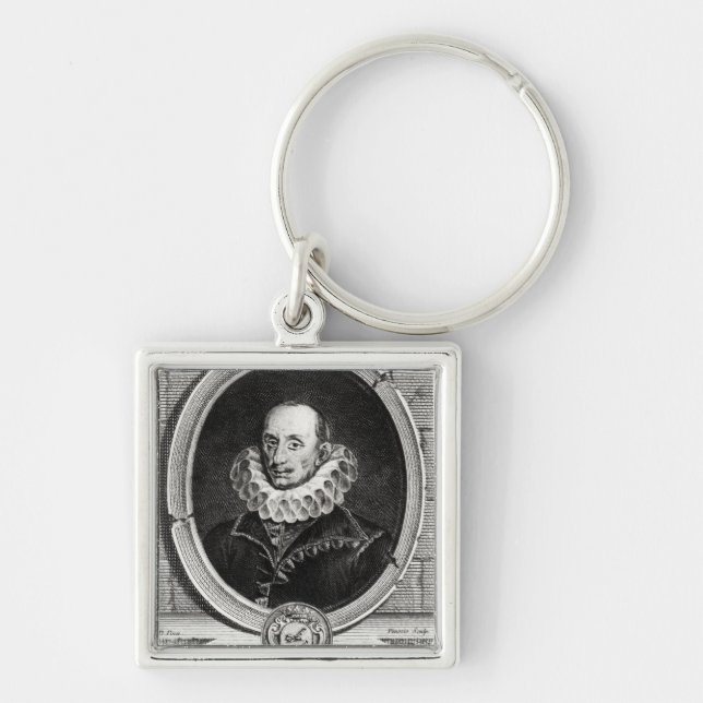Medallion portrait of Pierre de Bourdeille Key Ring (Front)