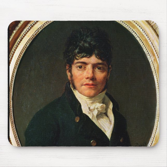 medallion Portrait of the Comte Esteve, 1804 Mouse Pad (Front)