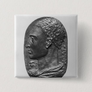 Medallion Self Portrait 15 Cm Square Badge