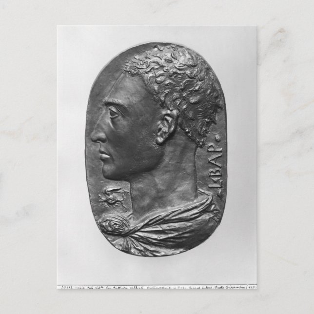 Medallion Self Portrait Postcard (Front)