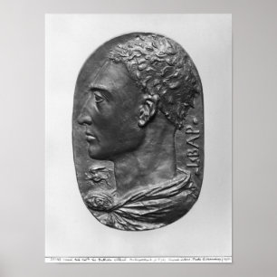 Medallion Self Portrait Poster