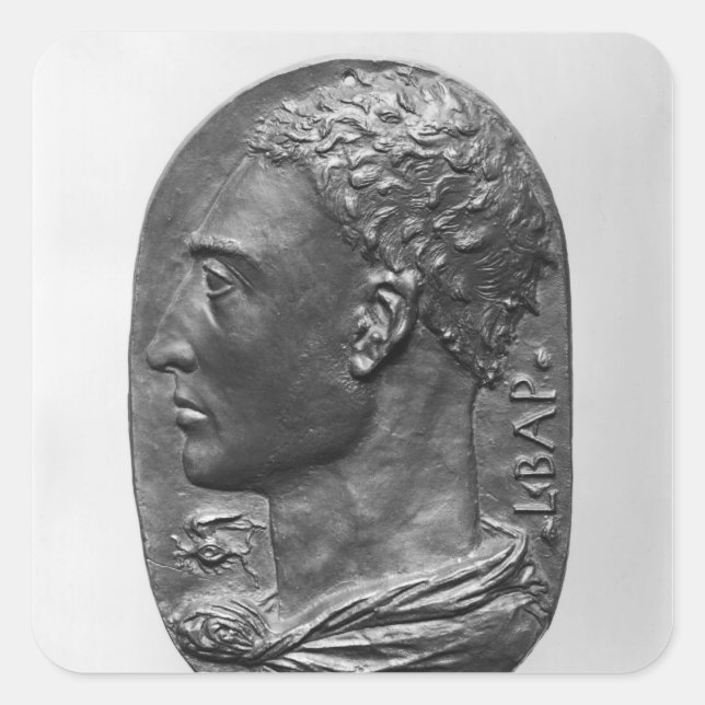 Medallion Self Portrait Square Sticker (Front)