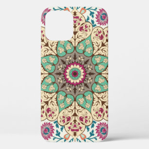Medallion Vintage multi colour pattern in Turkish, iPhone 12 Case