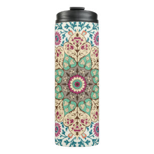 Medallion Vintage multi colour pattern in Turkish, Thermal Tumbler