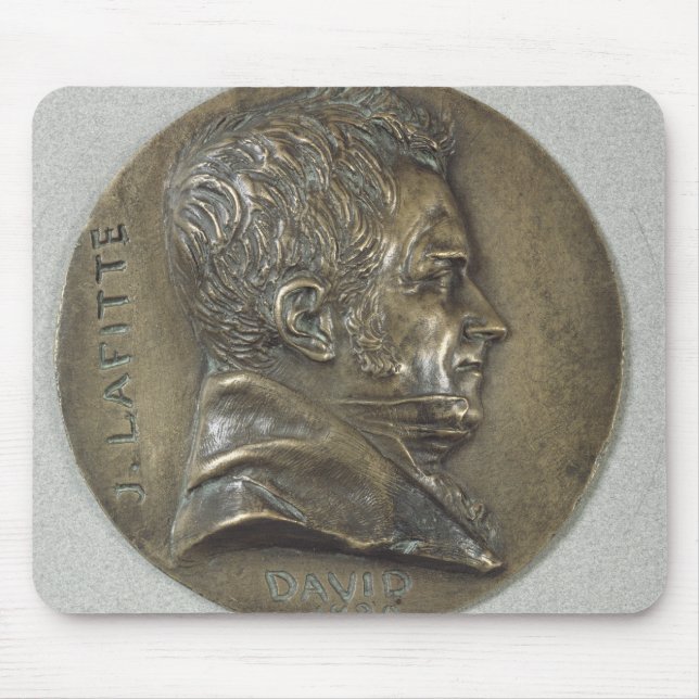 Medallion with a portrait of Jacques Lafitte Mouse Pad (Front)
