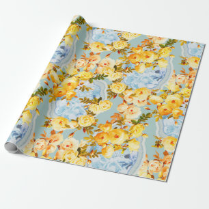 Medallions and Roses Wrapping Paper