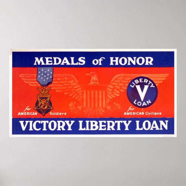 Medals of honour - Victory Liberty Loan Poster (Front)