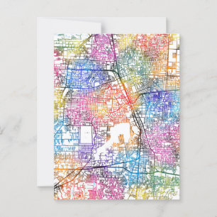 Medan Indonesia City Map Postcard