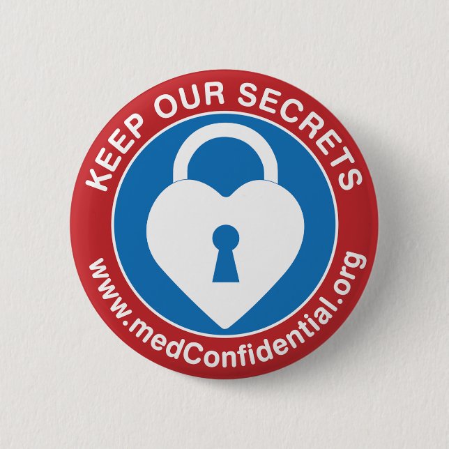 medConfidential button badge (medium) (Front)