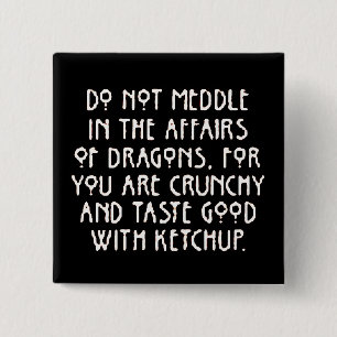 MeddlewithDragons 15 Cm Square Badge