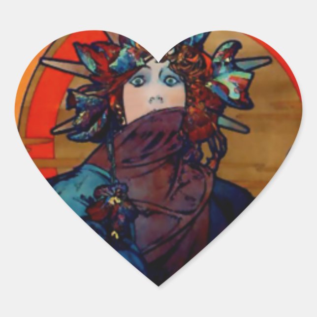Medea (detail) heart sticker (Front)