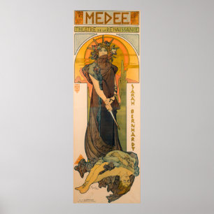 Medee by Alphonse Mucha Poster