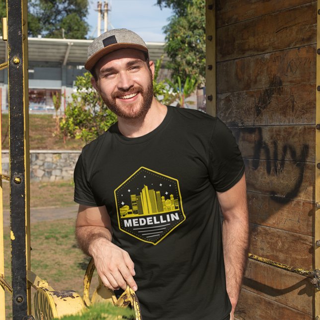 Medellin Cityscape Colombia  T-Shirt (medellin colombia city logo t shirt)