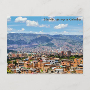 Medellín, Colombia, Barrio San Javier City View Postcard