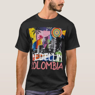 MEDELLÍN COLOMBIA Cool Graffiti Mural Shirt, men' T-Shirt