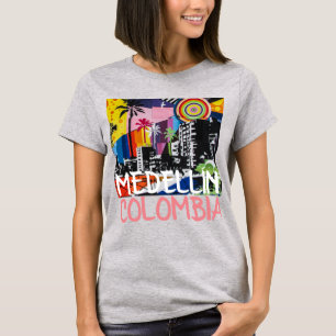 MEDELLÍN COLOMBIA Cool Graffiti Mural Shirt, W T-Shirt