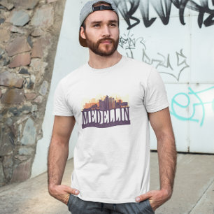 Medellin Colombia Skyline City Souvenir T-Shirt