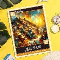 Medellín, Colombia | Vintage Painting