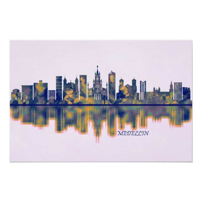 Medellin Skyline Poster (Front)