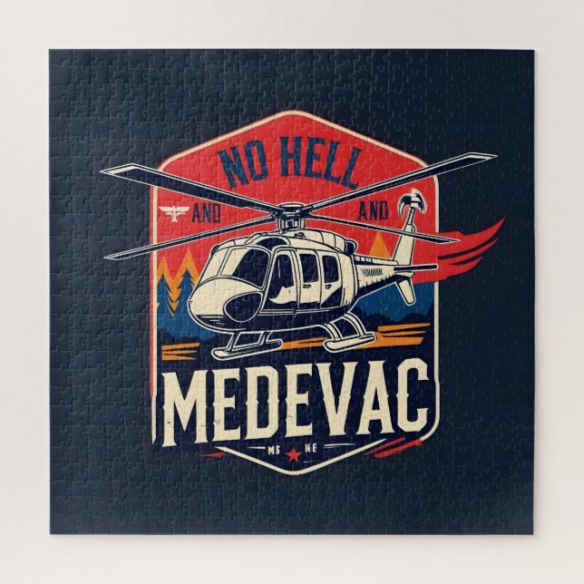 Medevac Hero Helicopter Puzzle (Vertical)