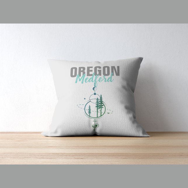 Medford Oregon Geometric Trees Cushion (Creator Uploaded)