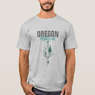 Medford Oregon Geometric Trees T-Shirt